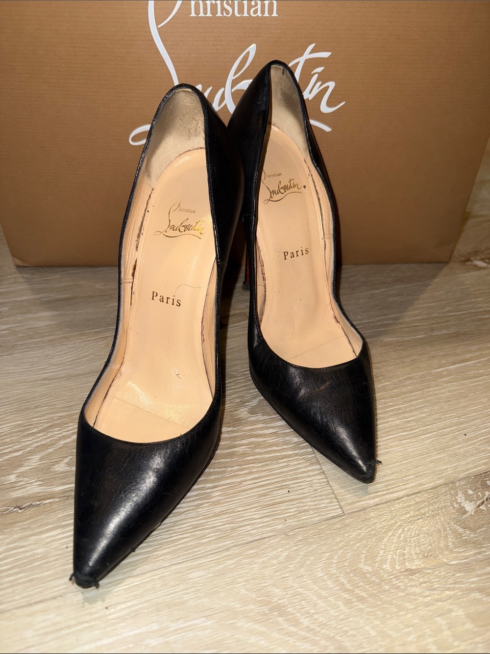 Christian Louboutin So Kate Leather Black